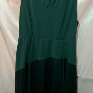 Hi Low plus size green dress